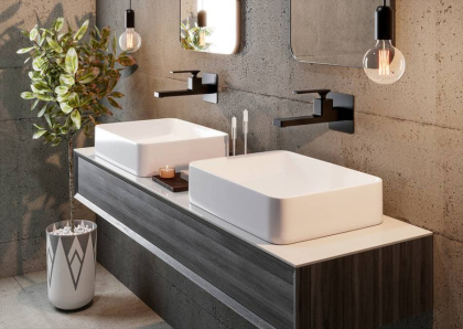 Смеситель для раковины встроенный Timo Torne 4372/03SM черный матовый