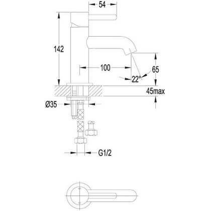 Смеситель для умывальника OMNIRES Y Y1210CR (хром)