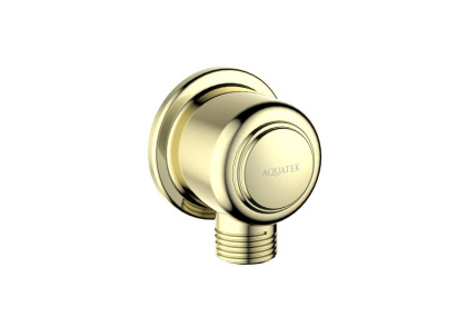 Шланговое подсоединение AQUATEK, полир. золото AQ2461PG КЛАССИК Шланговое подсоединение AQUATEK, полир. золото AQ2461PG КЛАССИК