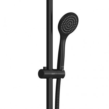 D0108000BL Comfort душевой комплект, ручной душ 1F, стойка 600 мм, Черный