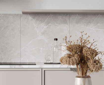 Mramor Chic Silver Керамогранит серый 60х120 Полированный