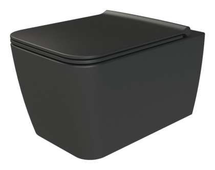 Zen подвесной унитаз матовый черный Zen подвесной унитаз матовый черный