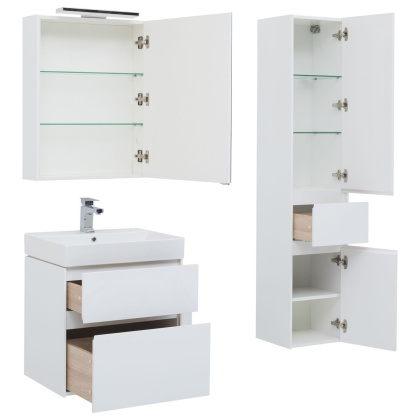 Тумба с раковиной Aquanet Бруклин 70 белый