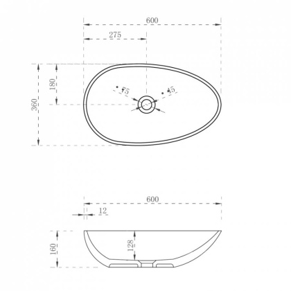 Раковина накладная прозрачная ABBER Kristall AT2811Amber желтая Раковина накладная прозрачная ABBER Kristall AT2811Amber желтая