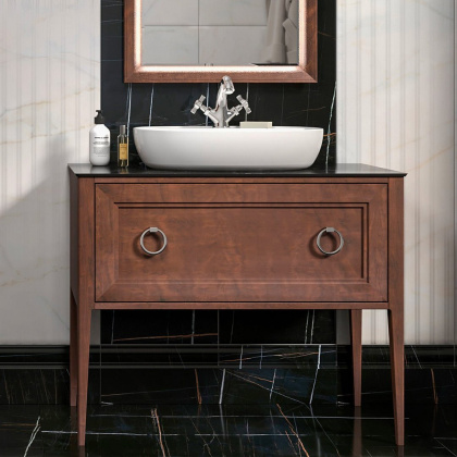 Смеситель для раковины MUSE вентильный с донным клапаном, хром глянец