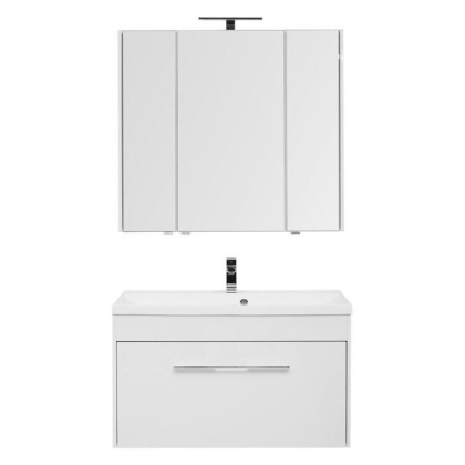 Мебель для ванной Aquanet Августа 100 белый (раковина Нота NEW) Мебель для ванной Aquanet Августа 100 белый (раковина Нота NEW)