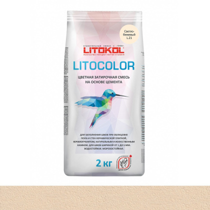 Затирка цементная LITOCOLOR L.21 светло-бежевый Затирка цементная LITOCOLOR L.21 светло-бежевый