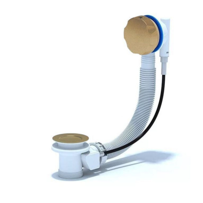 Слив-перелив для ванны АниПласт (золото), шт