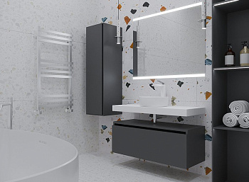 Ящик под столешницу 100см АНТРАЦИТ глянец VALLESSI UNO-S 897-100-A glossy Boheme