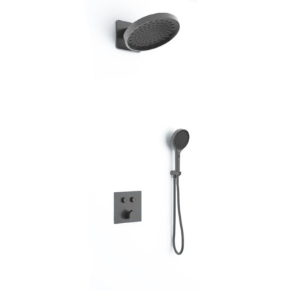 Душевой комплект Inspire VSFW-421I3GM встраиваемый, двухрежимный, вороненая сталь
