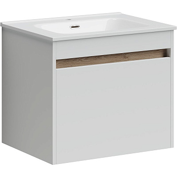 Тумба подвесная SANCOS Smart 590х450х500, c двумя ящиками оснащенными доводчиками, белый глянец , арт. SM60W Тумба подвесная SANCOS Smart 590х450х500, c двумя ящиками оснащенными доводчиками, белый глянец , арт. SM60W