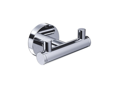 Двойной крючок для полотенец в комплекте с креплением Piave хром 3015-0001, шт