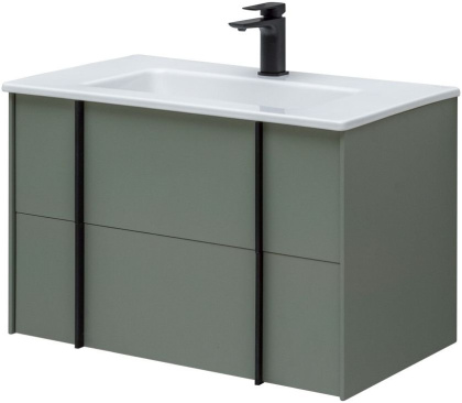 Тумба под раковину Allen Brau Reality 80 1.32005.CGM олива матовый