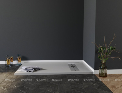 Душевой поддон Aquanet Delight 160х80 серый Душевой поддон Aquanet Delight 160х80 серый