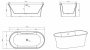 Акриловая ванна BELBAGNO BB201-1700-800 Акриловая ванна BELBAGNO BB201-1700-800