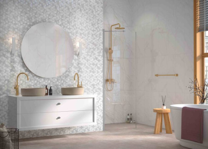 Плитка Statuario White W M 25x75 NR Glossy 1 Плитка Statuario White W M 25x75 NR Glossy 1