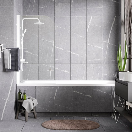 Leine 35P01-80WHITE Стеклянная шторка на ванну Wasserkraft Leine 35P01-80WHITE Стеклянная шторка на ванну Wasserkraft
