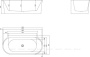 Акриловая ванна BELBAGNO BB409-1700-800