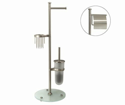 Комбинированная напольная стойка, 29,3х83,3х28 см, цвет сталь, K-1236