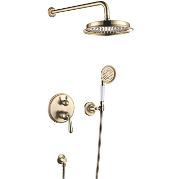 Душевая система встраиваемая Rose R0235Q, бронза Душевая система встраиваемая Rose R0235Q, бронза