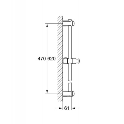 Душевая штанга Grohe Euphoria 27499000 хром Душевая штанга Grohe Euphoria 27499000 хром