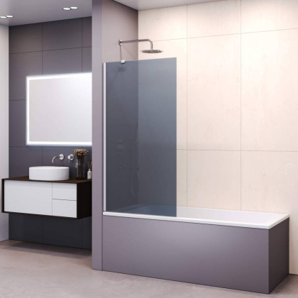 Шторка на ванну 60*150 RGW SC-150 Хром/Тонированное(серое)/6 мм (Easy) Шторка на ванну 60*150 RGW SC-150 Хром/Тонированное(серое)/6 мм (Easy)