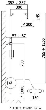 Душевая стойка Paffoni Birillo Master King ZCOL646KLIQCR Душевая стойка Paffoni Birillo Master King ZCOL646KLIQCR