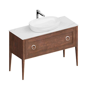 Тумба PLAZA Classic Neo напольная с ящиками 120, орех PL.CN.120.1+1\NUT.M Тумба PLAZA Classic Neo напольная с ящиками 120, орех PL.CN.120.1+1\NUT.M