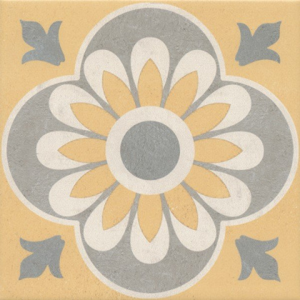 Декор VT\A462\5009 Эрмитаж 3 желтый/оранжевый/серый 20см*20см*6,9мм (1уп/10шт/)матовый, шт