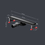 W01SC-U11-050-04BM MasterFlow Трап для душа линейный универс затвор Tile 50см цвет черн мат W01SC-U11-050-04BM MasterFlow Трап для душа линейный универс затвор Tile 50см цвет черн мат