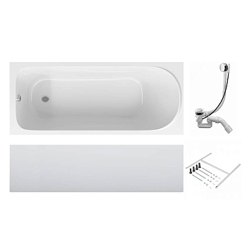 Акриловая ванна Sense 150x70, каркас, слив-перелив, комплект Акриловая ванна Sense 150x70, каркас, слив-перелив, комплект