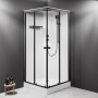 W94C-403-090BT X-Joy Square кабина душевая  90x90,  профиль мат.черный, стекло прозрачное W94C-403-090BT X-Joy Square кабина душевая  90x90,  профиль мат.черный, стекло прозрачное