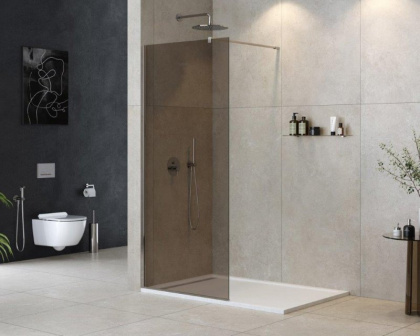 LIBERTA-L-1-80-120-C-Cr Душевая перегородка с односторонним входом 800x1200x1950 мм