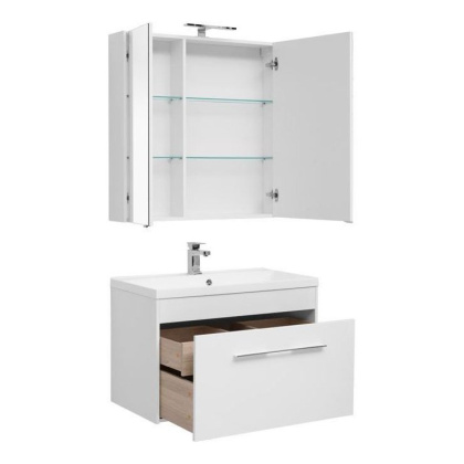 Мебель для ванной Aquanet Августа 90 белый (раковина Нота NEW) Мебель для ванной Aquanet Августа 90 белый (раковина Нота NEW)