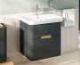 Шкаф  Sento с раковиной, с 2 ящиками, 65 см, с LED подсветкой, цвет матовый антрацит ( ножки 61069 заказываются отдельно ) Шкаф  Sento с раковиной, с 2 ящиками, 65 см, с LED подсветкой, цвет матовый антрацит ( ножки 61069 заказываются отдельно )
