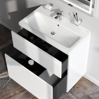 База под раковину напольная, 81х75х40,8 см, белая, M90FSX07522WG32