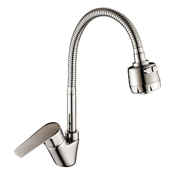 Смеситель Rossinka S35-26 для кухни с гибким изливом