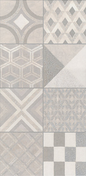 Декор VT\A415\11037R Онда 2 серый орнамент 30см*60см*9мм (1уп/4шт/0,72м2) бетон, шт