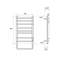 Полотенцесушитель электрический Point Сатурн PN90858W П8 500x800 диммер справа, белый Полотенцесушитель электрический Point Сатурн PN90858W П8 500x800 диммер справа, белый