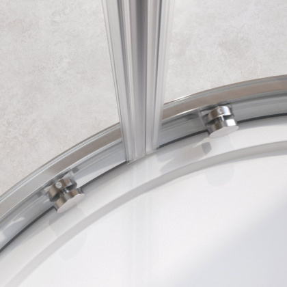 RELAX-304-R-2-90-C-BORO Душевой уголок, отделка Брашированное золото