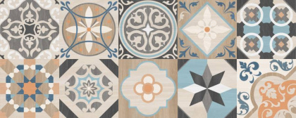 Плитка настенная Oliver бежевый мозаика 20*50 (11шт/1,1м2),м2