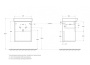 Тумба с раковиной подвесная BelBagno NEON 50 Rovere Scuro, раковина белая Тумба с раковиной подвесная BelBagno NEON 50 Rovere Scuro, раковина белая