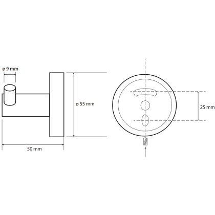 Двойной крючок Bemeta Sablo 160106032 Золото матовое