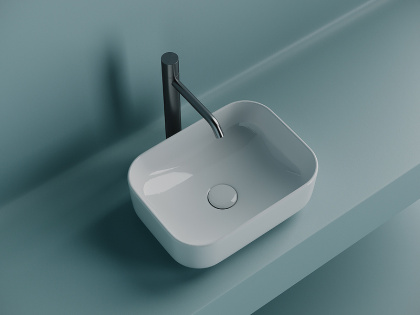 Умывальник чаша накладная прямоугольная Element 400*305*140мм