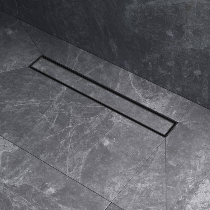 W01SC-U11-050-04BM MasterFlow Трап для душа линейный универс затвор Tile 50см цвет черн мат W01SC-U11-050-04BM MasterFlow Трап для душа линейный универс затвор Tile 50см цвет черн мат