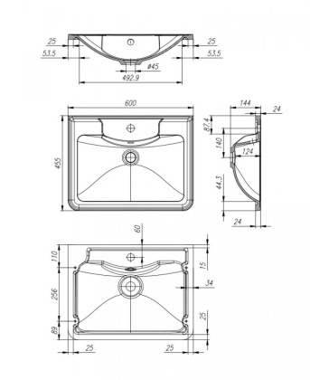 Тумба с раковиной напольная BelBagno ALBANO 60 Bianco Lucido, раковина белая Тумба с раковиной напольная BelBagno ALBANO 60 Bianco Lucido, раковина белая