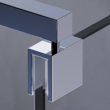 W84WI-80-F1-MTE Душевая перегородка Func 80x200, стекло прозр. 8 мм + покрытие, профиль мат хром