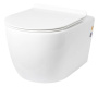 Унитаз подвесной безободковый Creto Logan L1 белый - (крышка в комплекте) 1001-001-L1W