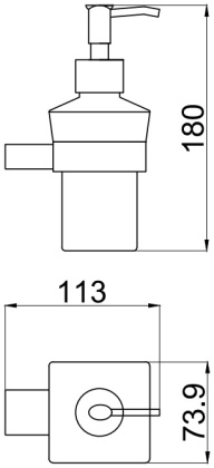Дозатор для жидкого мыла Allen Brau Infinity 6.21006-00 белый/хром