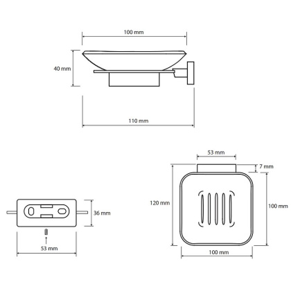Мыльница Bemeta Niki 153108022 Хром Мыльница Bemeta Niki 153108022 Хром